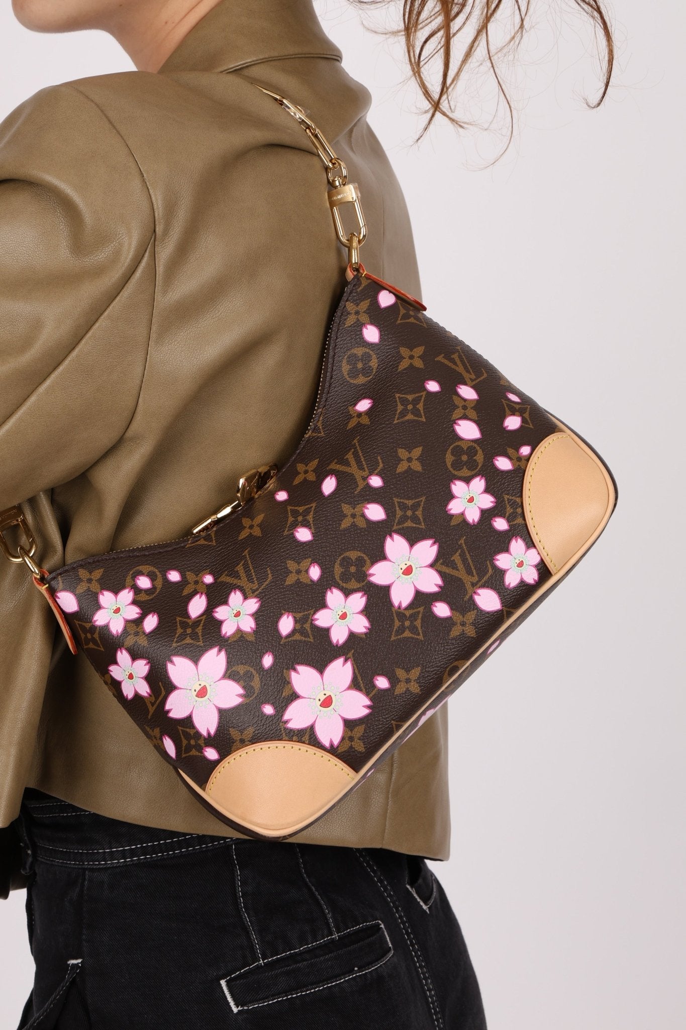 Limited Edition 2025 Louis Vuitton x Takashi Murakami Cherry Blossom Boulogne PM - FashioNica