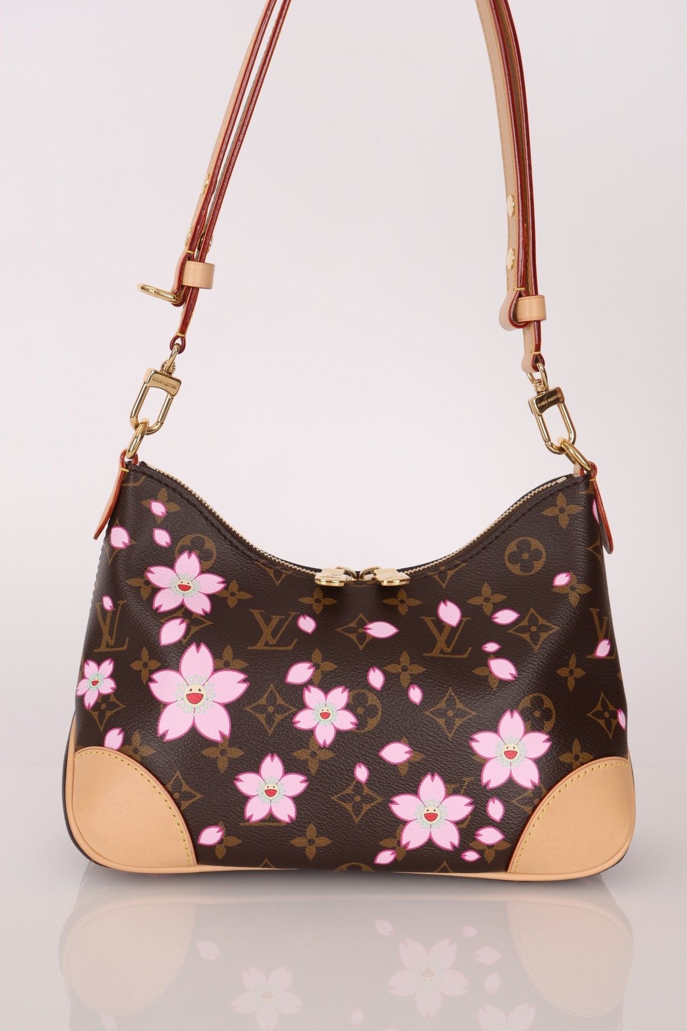 Limited Edition 2025 Louis Vuitton x Takashi Murakami Cherry Blossom Boulogne PM - FashioNica