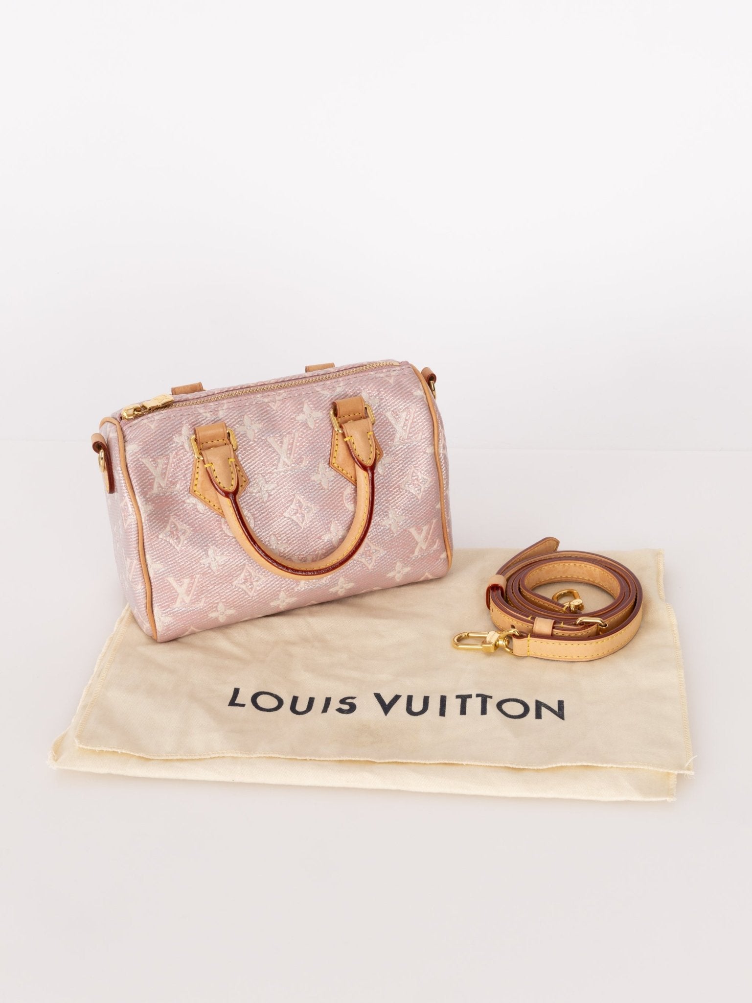 Limited Edition Asia Exclusive Louis Vuitton Monoglam Speedy Bandouliere 20 - FashioNica
