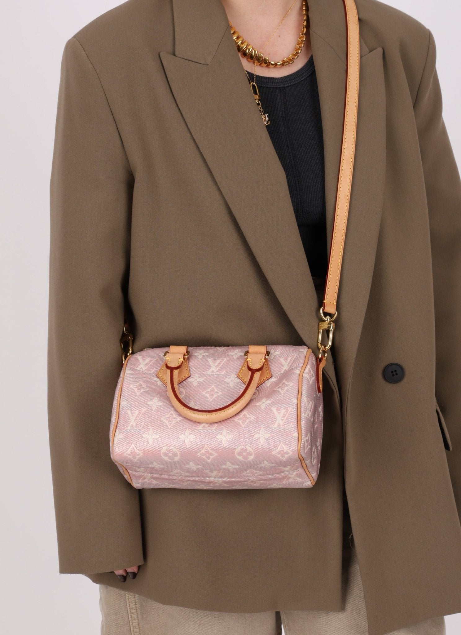 Limited Edition Asia Exclusive Louis Vuitton Monoglam Speedy Bandouliere 20 - FashioNica