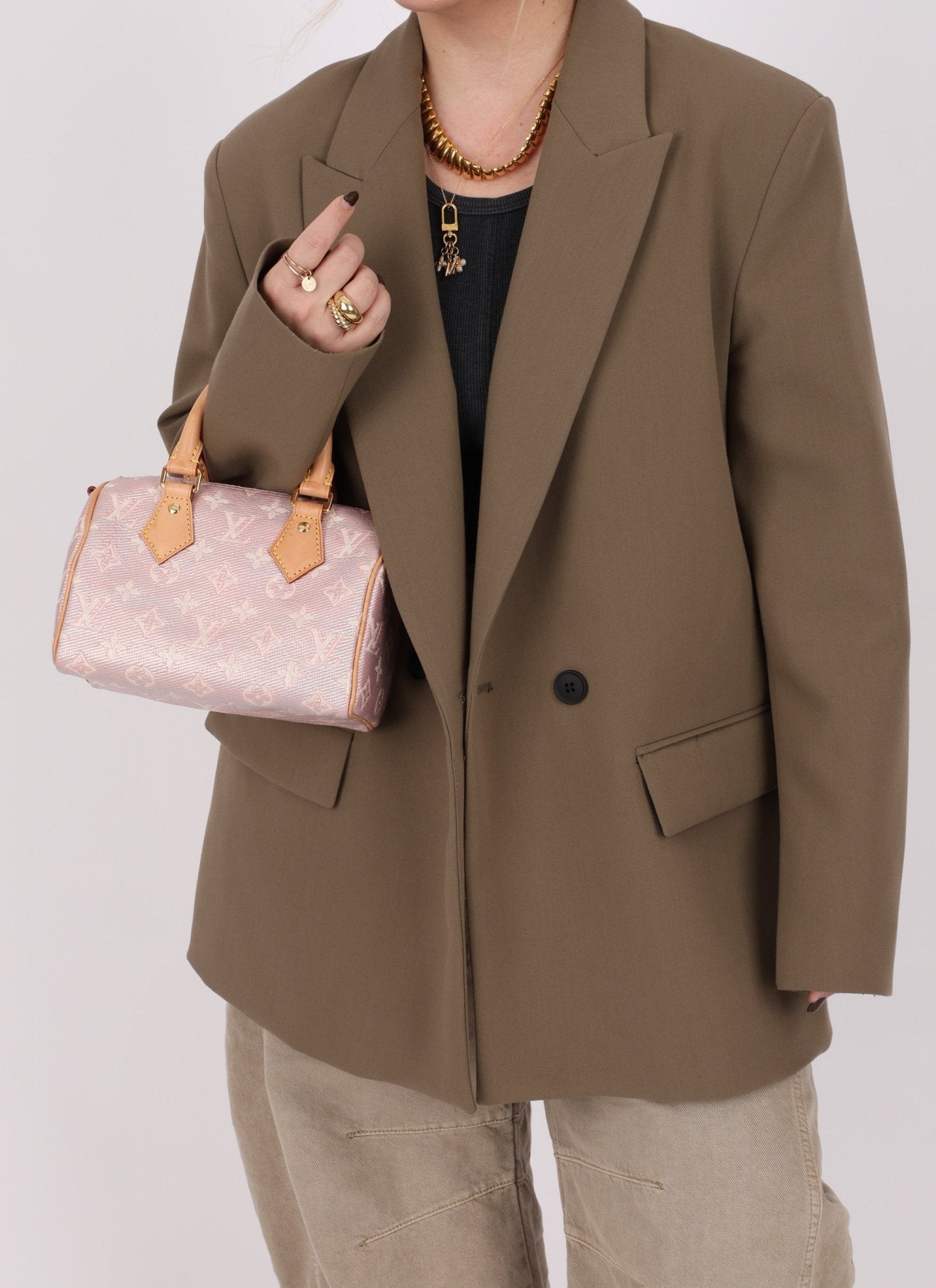 Limited Edition Asia Exclusive Louis Vuitton Monoglam Speedy Bandouliere 20 - FashioNica