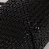 Limited Edition Bottega Veneta Black Intrecciato Large Cabat with Pouch - FashioNica