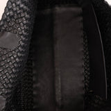 Limited Edition Bottega Veneta Black Intrecciato Large Cabat with Pouch - FashioNica