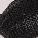 Limited Edition Bottega Veneta Black Intrecciato Large Cabat with Pouch - FashioNica