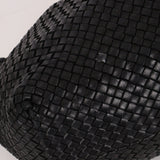 Limited Edition Bottega Veneta Black Intrecciato Large Cabat with Pouch - FashioNica