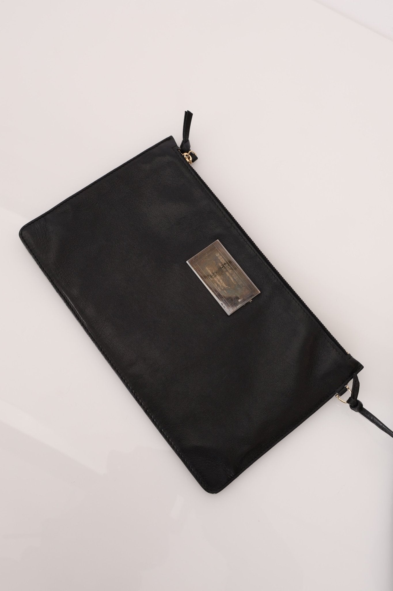 Limited Edition Bottega Veneta Black Intrecciato Large Cabat with Pouch - FashioNica