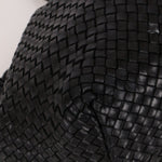 Limited Edition Bottega Veneta Black Intrecciato Large Cabat with Pouch - FashioNica