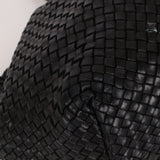 Limited Edition Bottega Veneta Black Intrecciato Large Cabat with Pouch - FashioNica