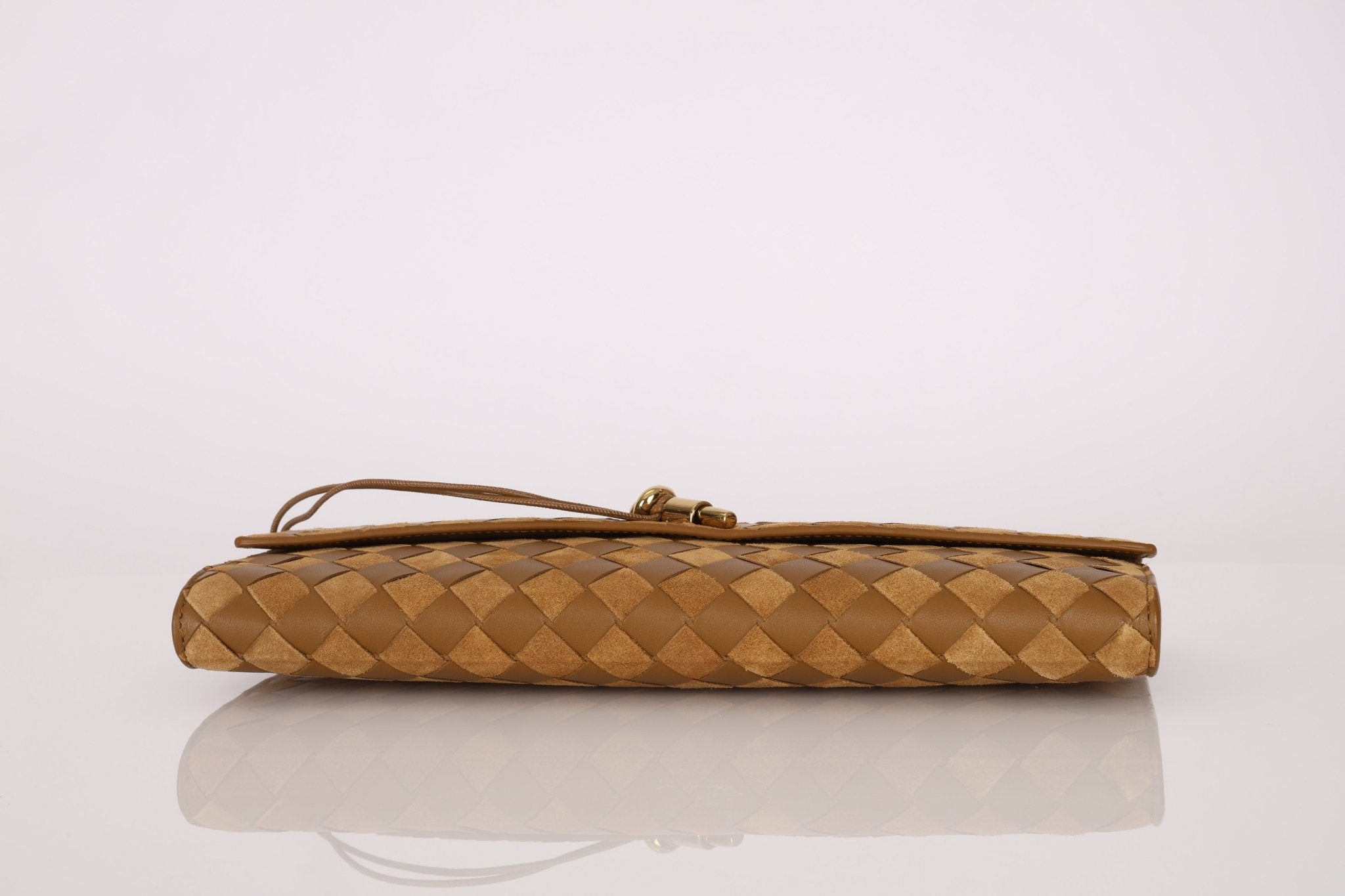 Limited Edition Bottega Veneta Suede & Lambskin Andiamo Top Handle - FashioNica