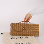 Limited Edition Bottega Veneta Suede & Lambskin Andiamo Top Handle - FashioNica