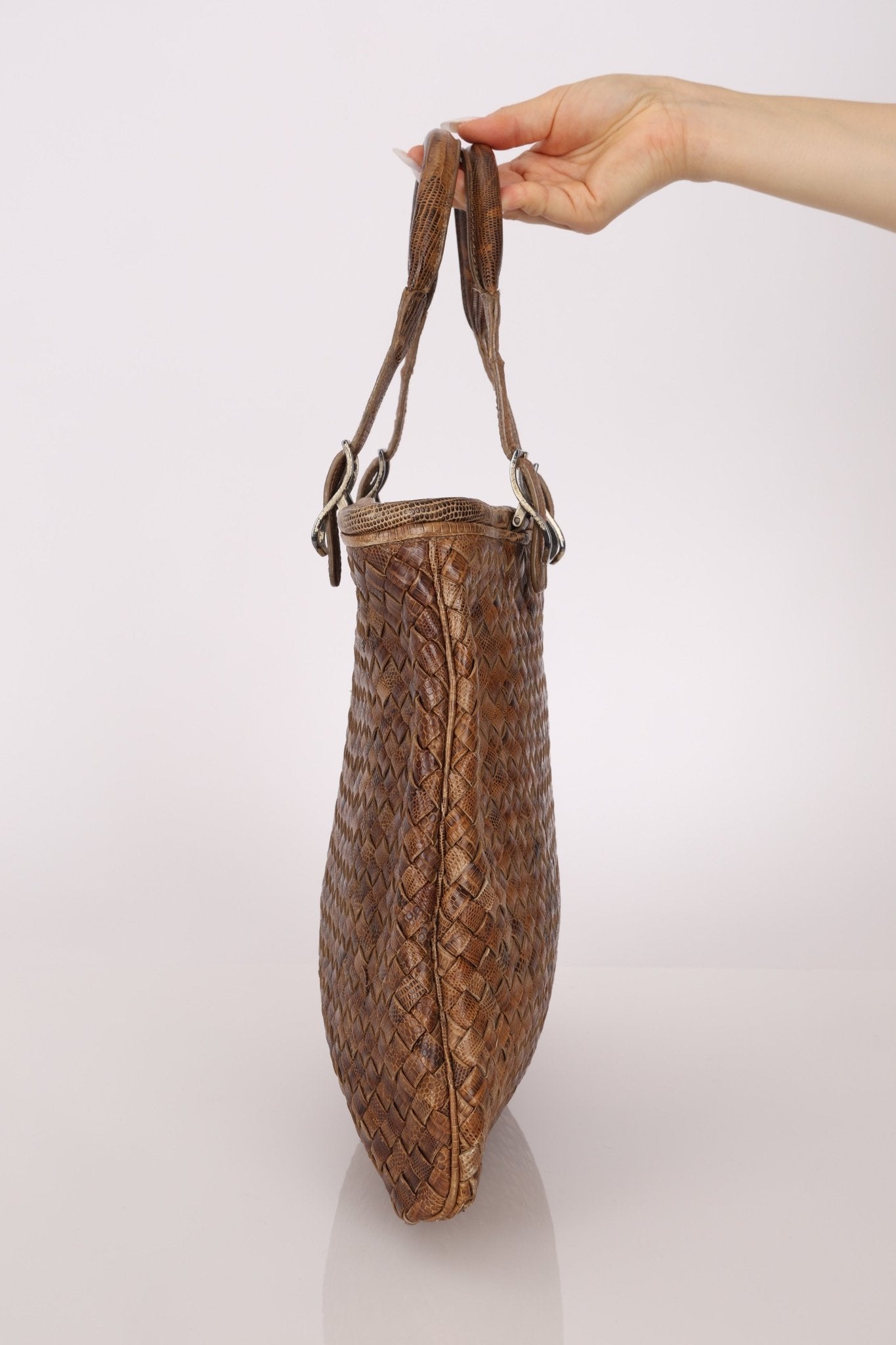 Limited Edition Bottega Veneta x Bergdorf Goodman 2003 Karang Intrecciato Milo Tote - FashioNica