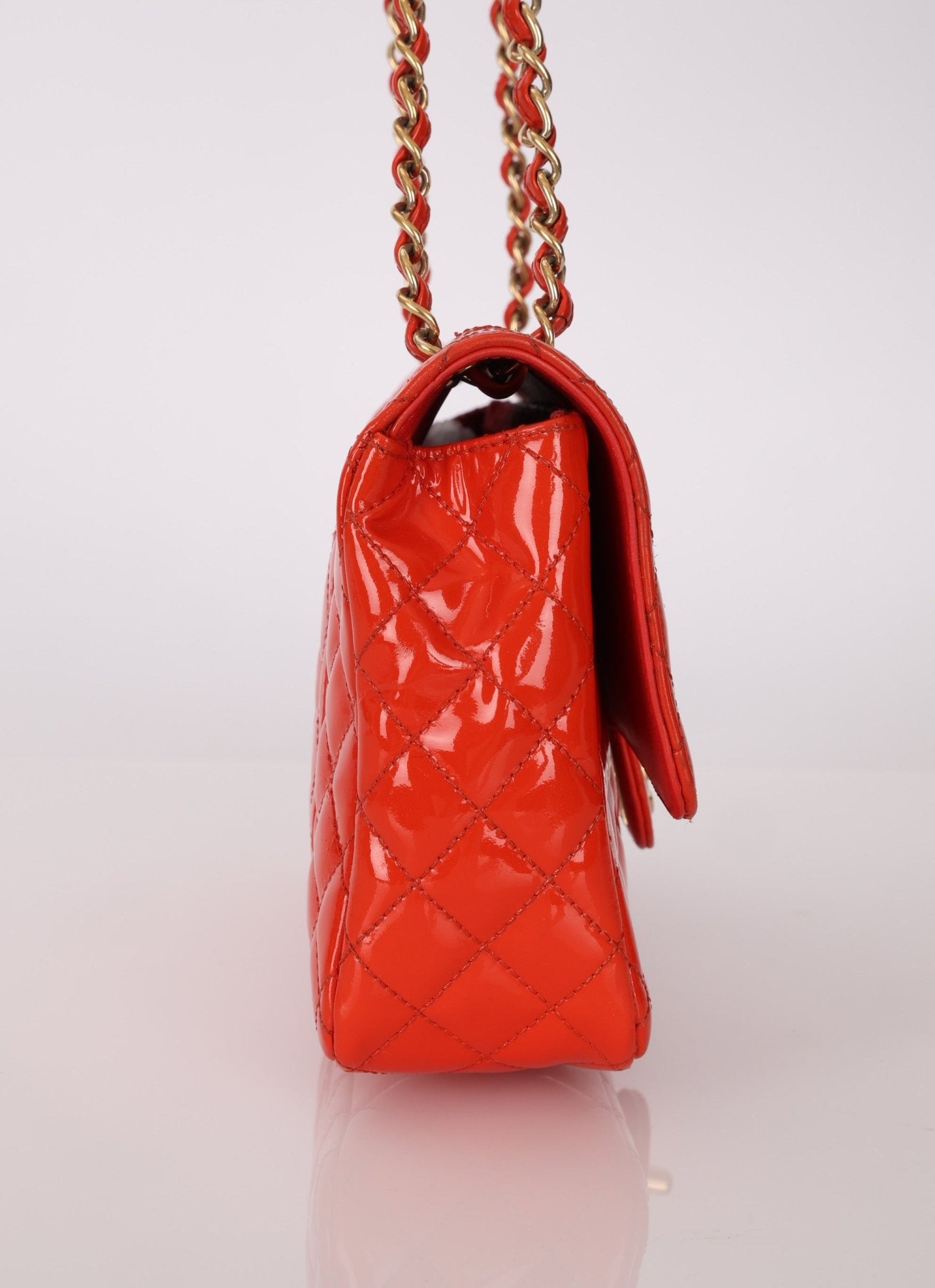 Limited Edition Chanel 2009 Patent Valentine Charms Classic Flap - FashioNica