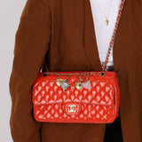 Limited Edition Chanel 2009 Patent Valentine Charms Classic Flap - FashioNica