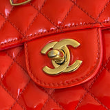 Limited Edition Chanel 2009 Patent Valentine Charms Classic Flap - FashioNica