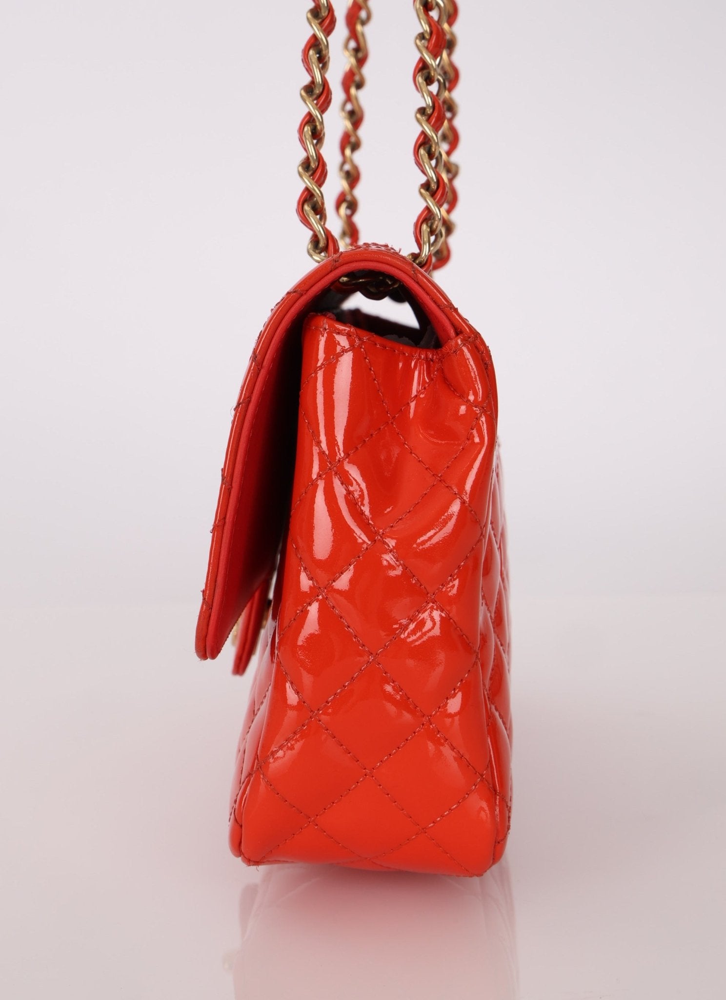 Limited Edition Chanel 2009 Patent Valentine Charms Classic Flap - FashioNica