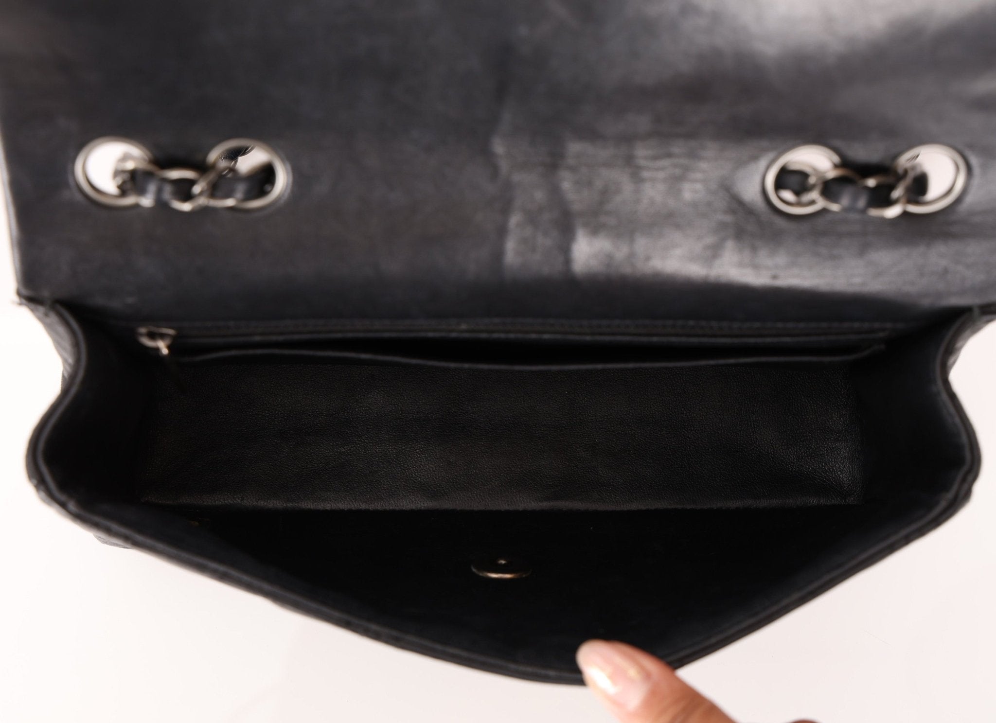 Limited Edition Chanel 2014 Calfskin CC Stitched Medium Single Flap - FashioNica