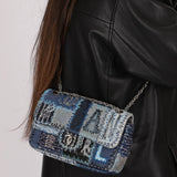 Limited Edition Chanel 2014 Denim Patchwork Medium Single Flap - FashioNica