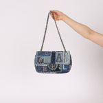 Limited Edition Chanel 2014 Denim Patchwork Medium Single Flap - FashioNica