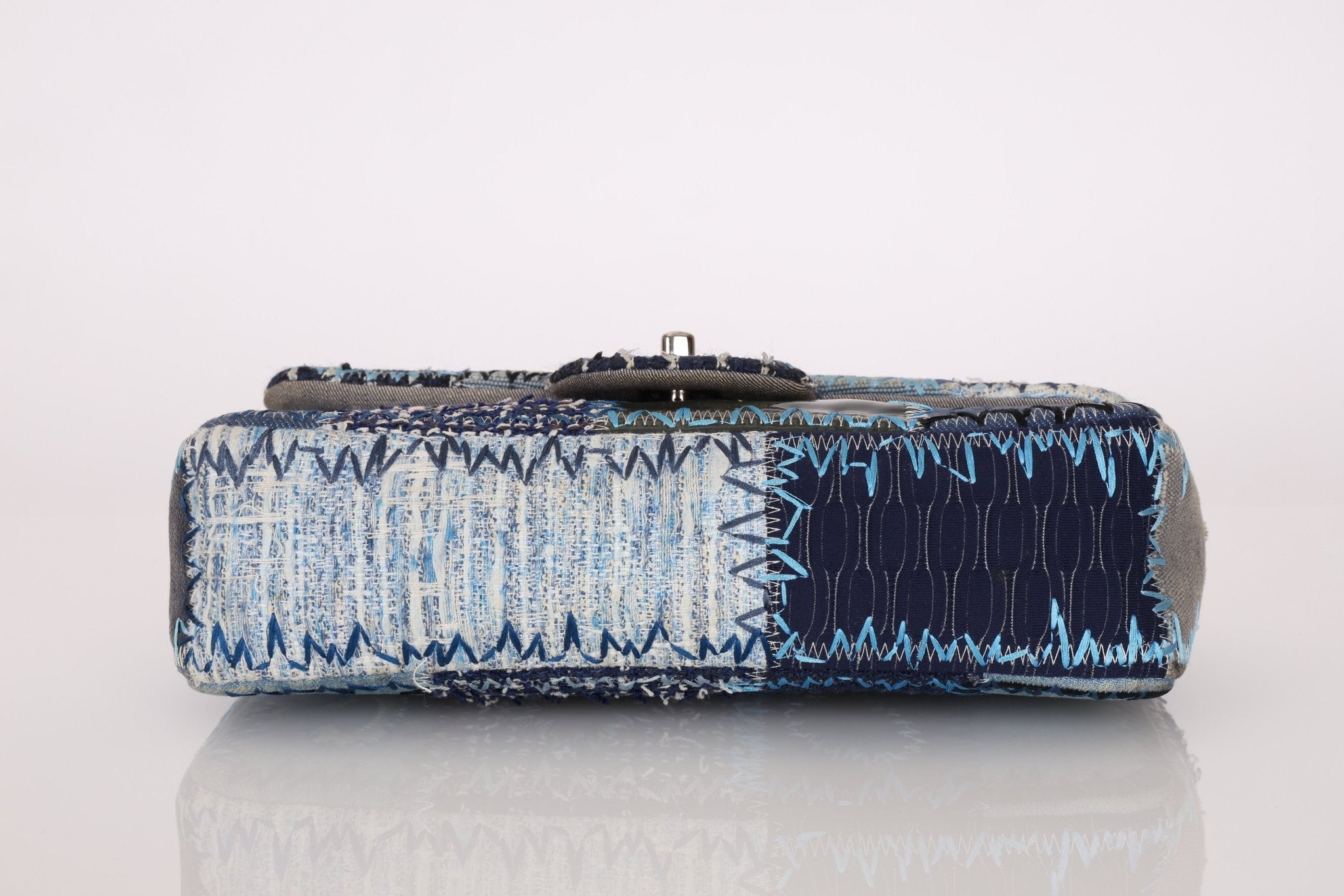 Limited Edition Chanel 2014 Denim Patchwork Medium Single Flap - FashioNica