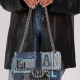 Limited Edition Chanel 2014 Denim Patchwork Medium Single Flap - FashioNica