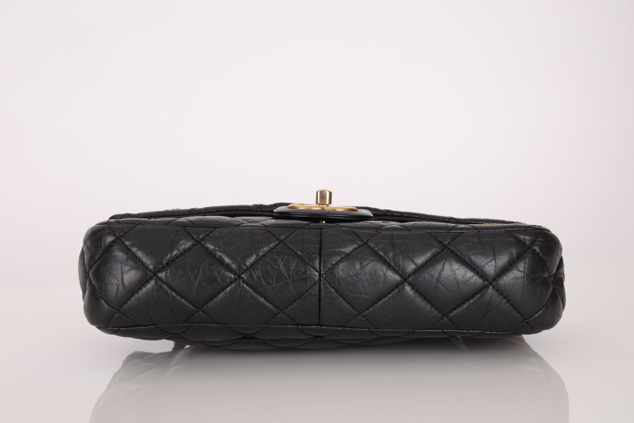 Limited Edition Chanel 2015 Aged Calfskin Paris - Dubai Coin Medallion Small Classic Flap - FashioNica