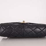 Limited Edition Chanel 2015 Aged Calfskin Paris - Dubai Coin Medallion Small Classic Flap - FashioNica