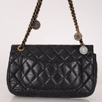 Limited Edition Chanel 2015 Aged Calfskin Paris - Dubai Coin Medallion Small Classic Flap - FashioNica