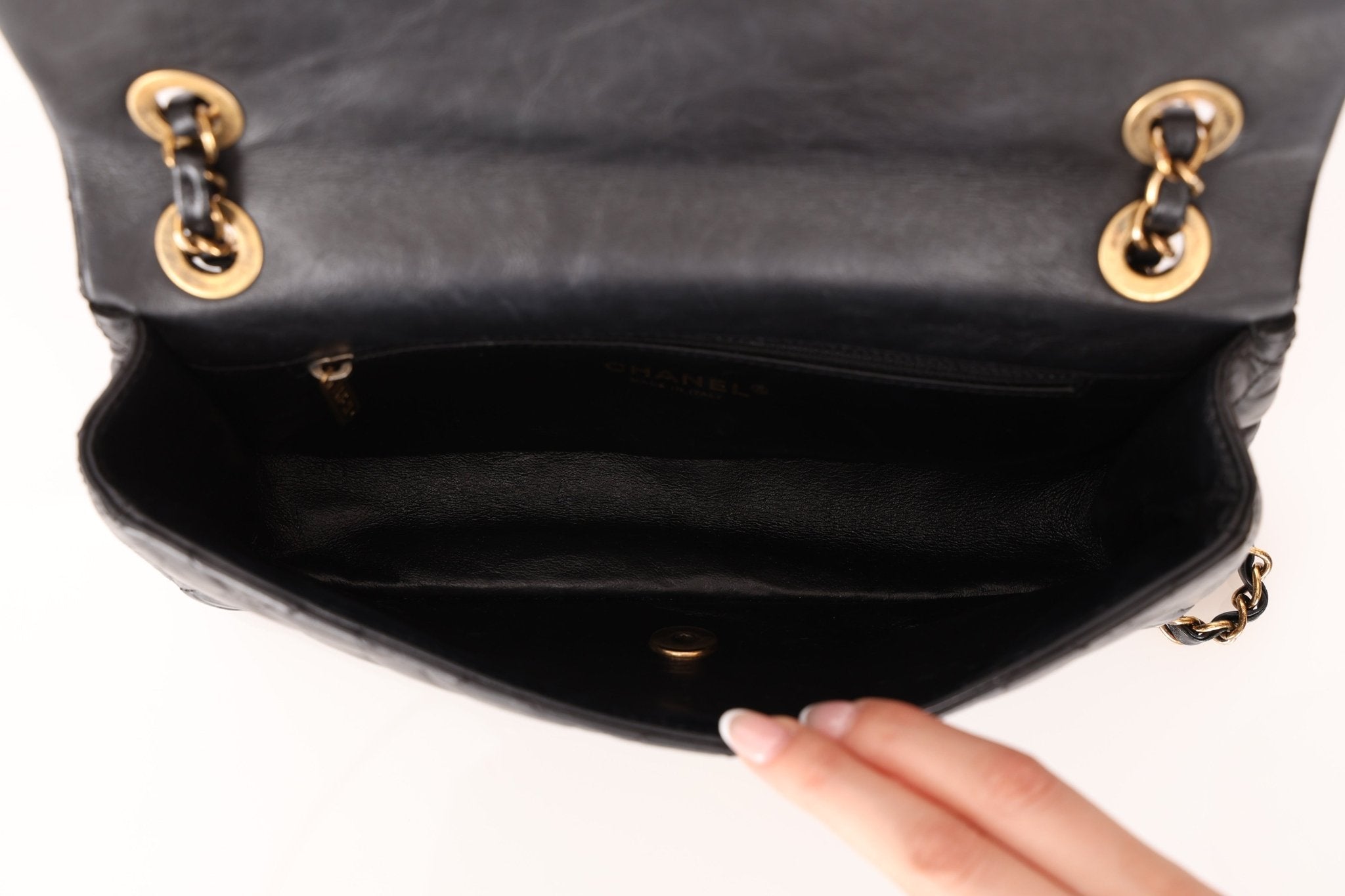 Limited Edition Chanel 2015 Aged Calfskin Paris - Dubai Coin Medallion Small Classic Flap - FashioNica