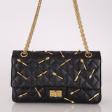 Limited Edition Chanel 2015 Calfskin Brasserie Charms 2.55 Reissue 225 Flap Bag - FashioNica