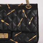 Limited Edition Chanel 2015 Calfskin Brasserie Charms 2.55 Reissue 225 Flap Bag - FashioNica