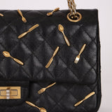 Limited Edition Chanel 2015 Calfskin Brasserie Charms 2.55 Reissue 225 Flap Bag - FashioNica