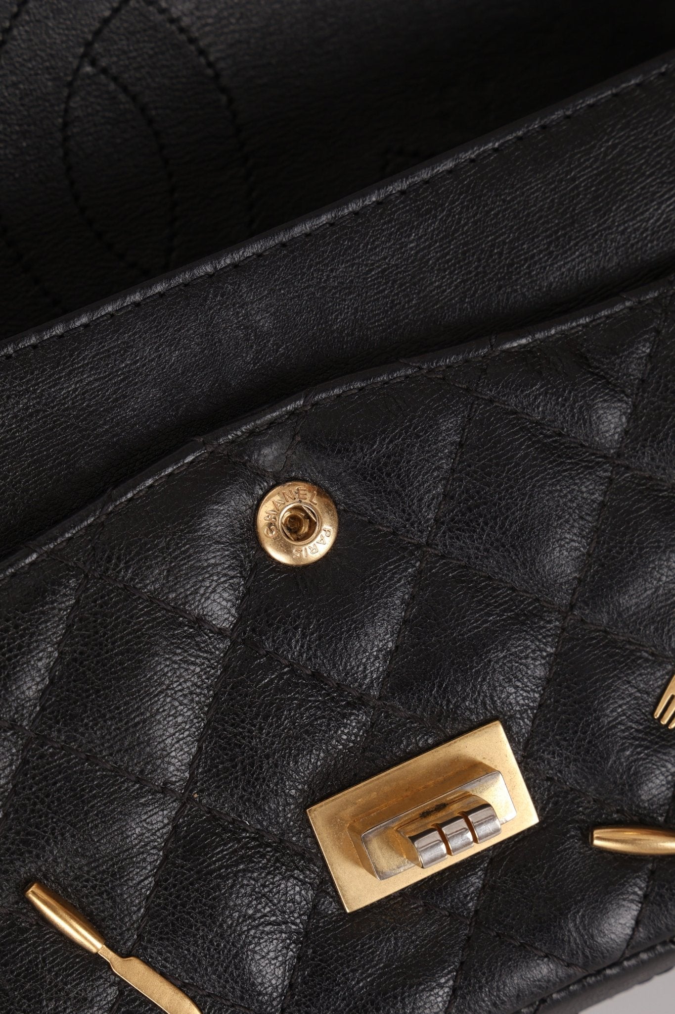 Limited Edition Chanel 2015 Calfskin Brasserie Charms 2.55 Reissue 225 Flap Bag - FashioNica