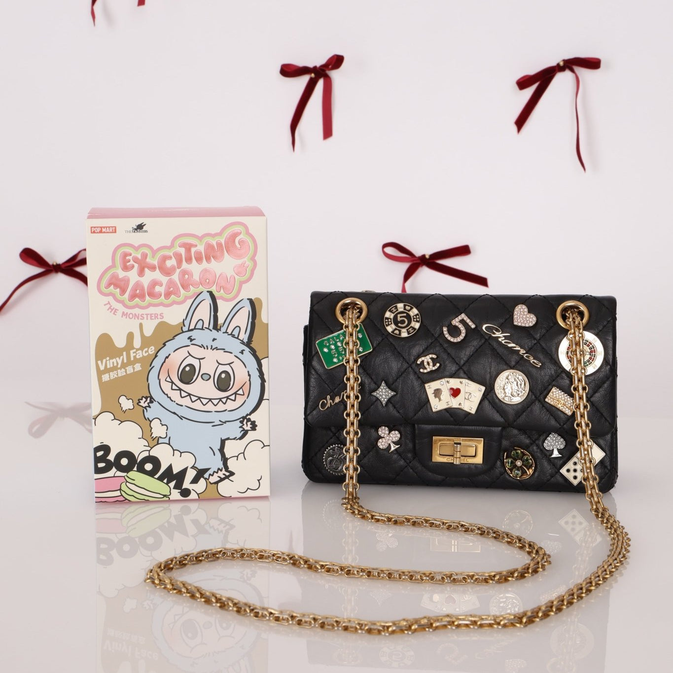 Limited Edition Chanel 2016 Calfskin Casino Lucky Charms 2.55 Reissue 224 Flap Bag - FashioNica