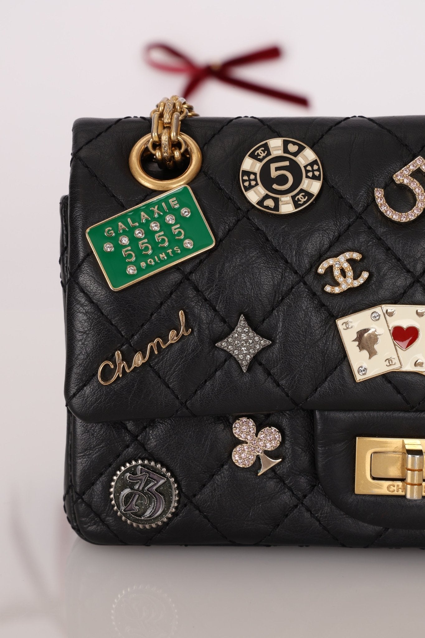 Limited Edition Chanel 2016 Calfskin Casino Lucky Charms 2.55 Reissue 224 Flap Bag - FashioNica