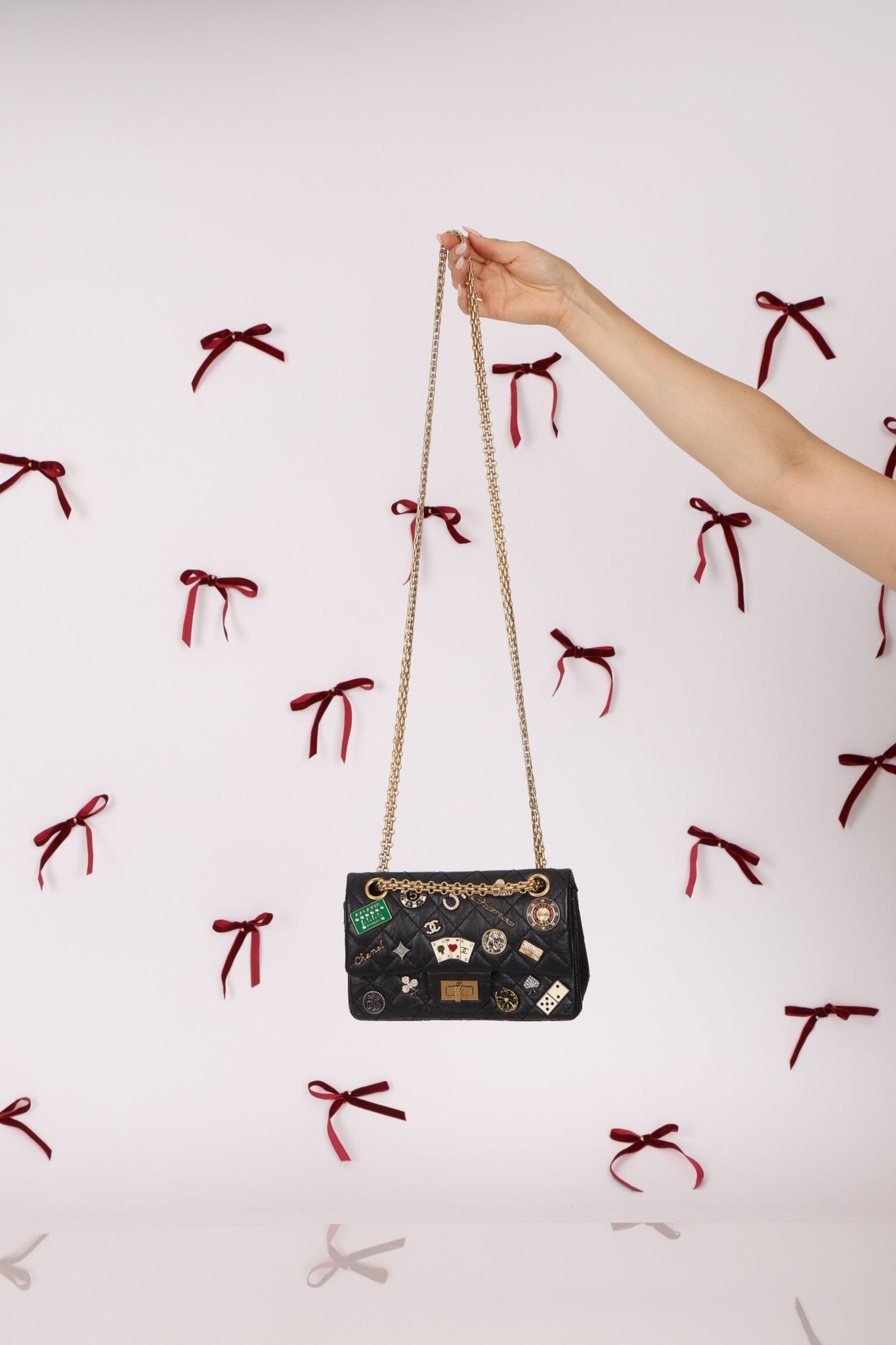 Limited Edition Chanel 2016 Calfskin Casino Lucky Charms 2.55 Reissue 224 Flap Bag - FashioNica