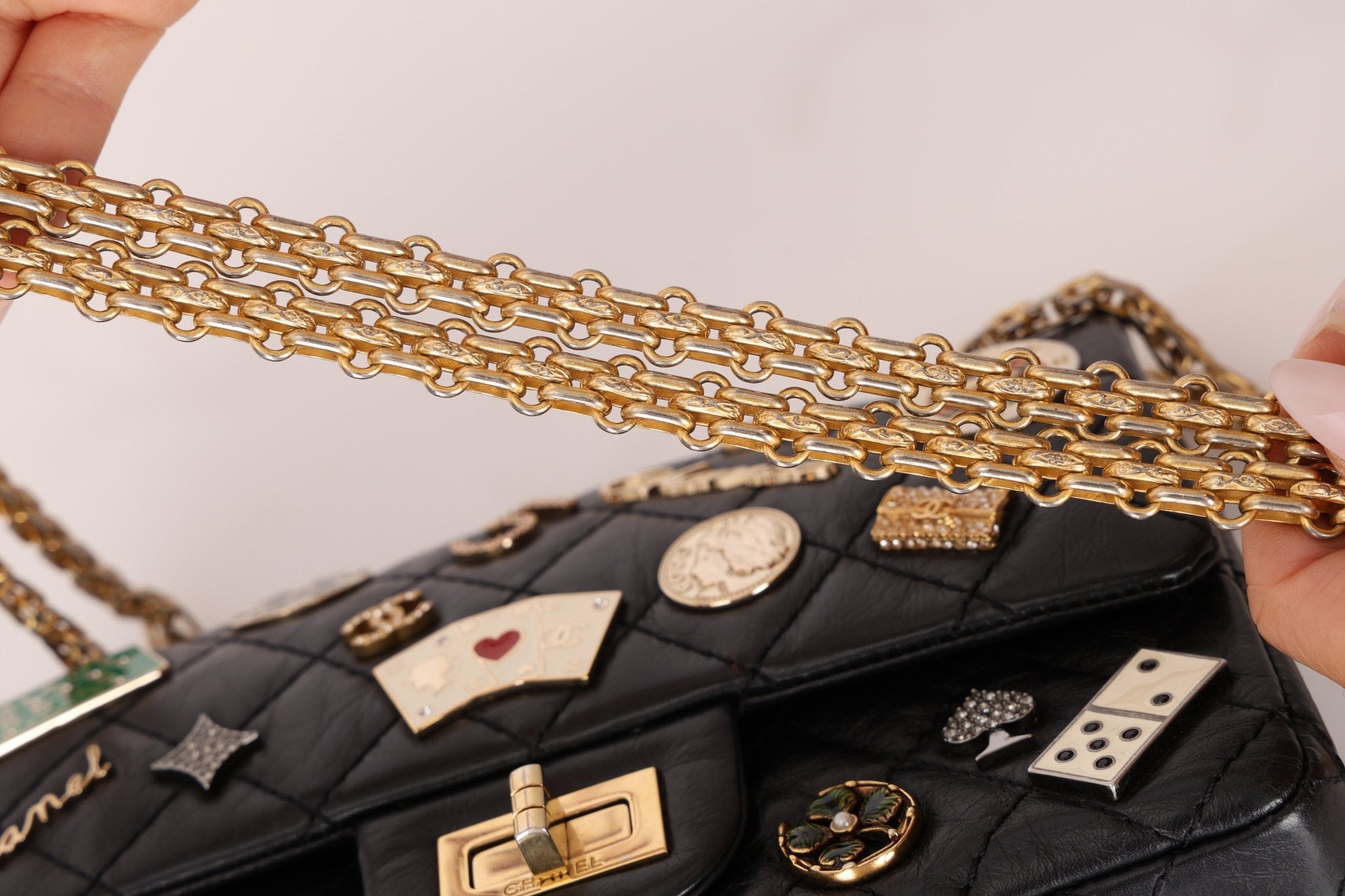 Limited Edition Chanel 2016 Calfskin Casino Lucky Charms 2.55 Reissue 224 Flap Bag - FashioNica