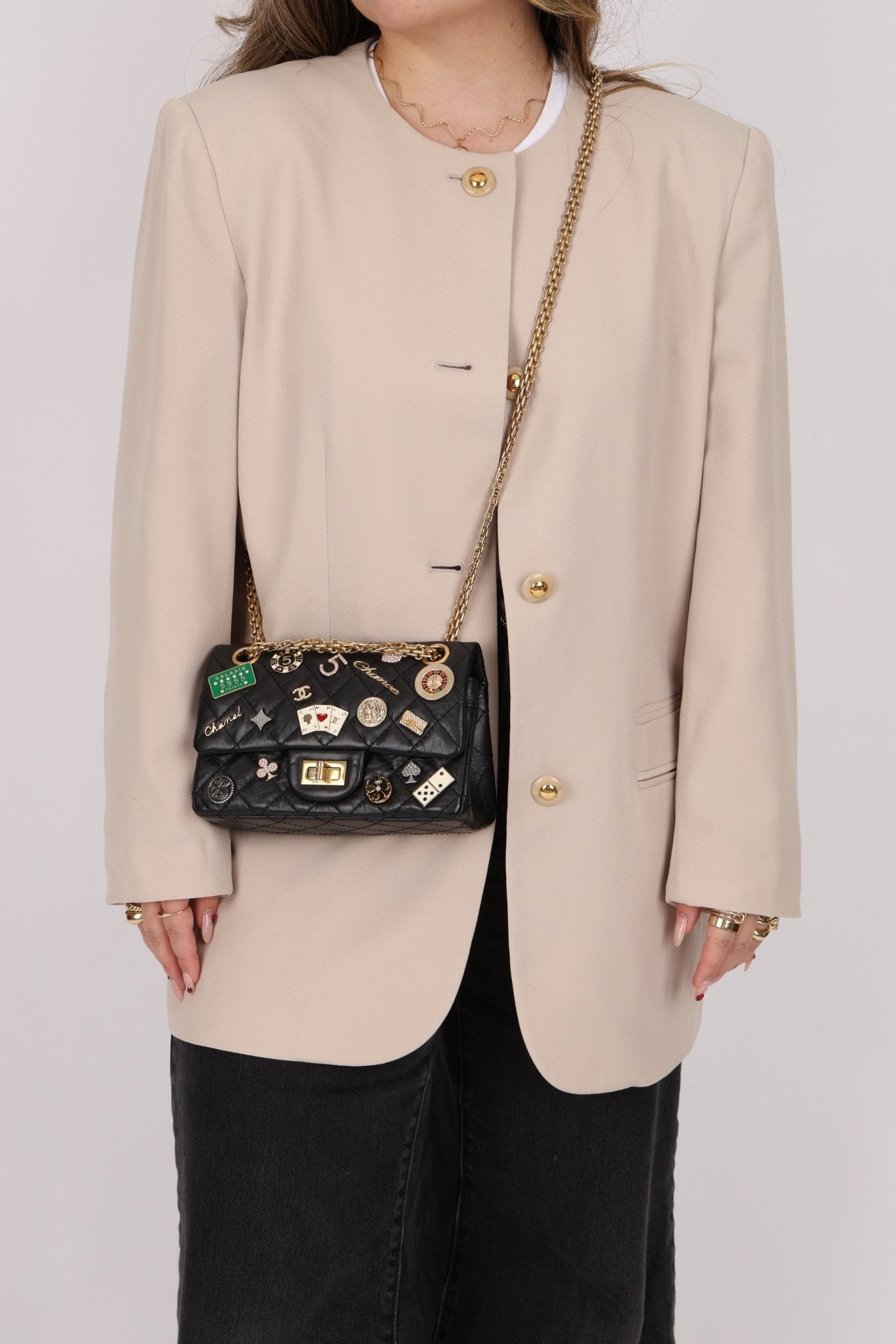 Limited Edition Chanel 2016 Calfskin Casino Lucky Charms 2.55 Reissue 224 Flap Bag - FashioNica