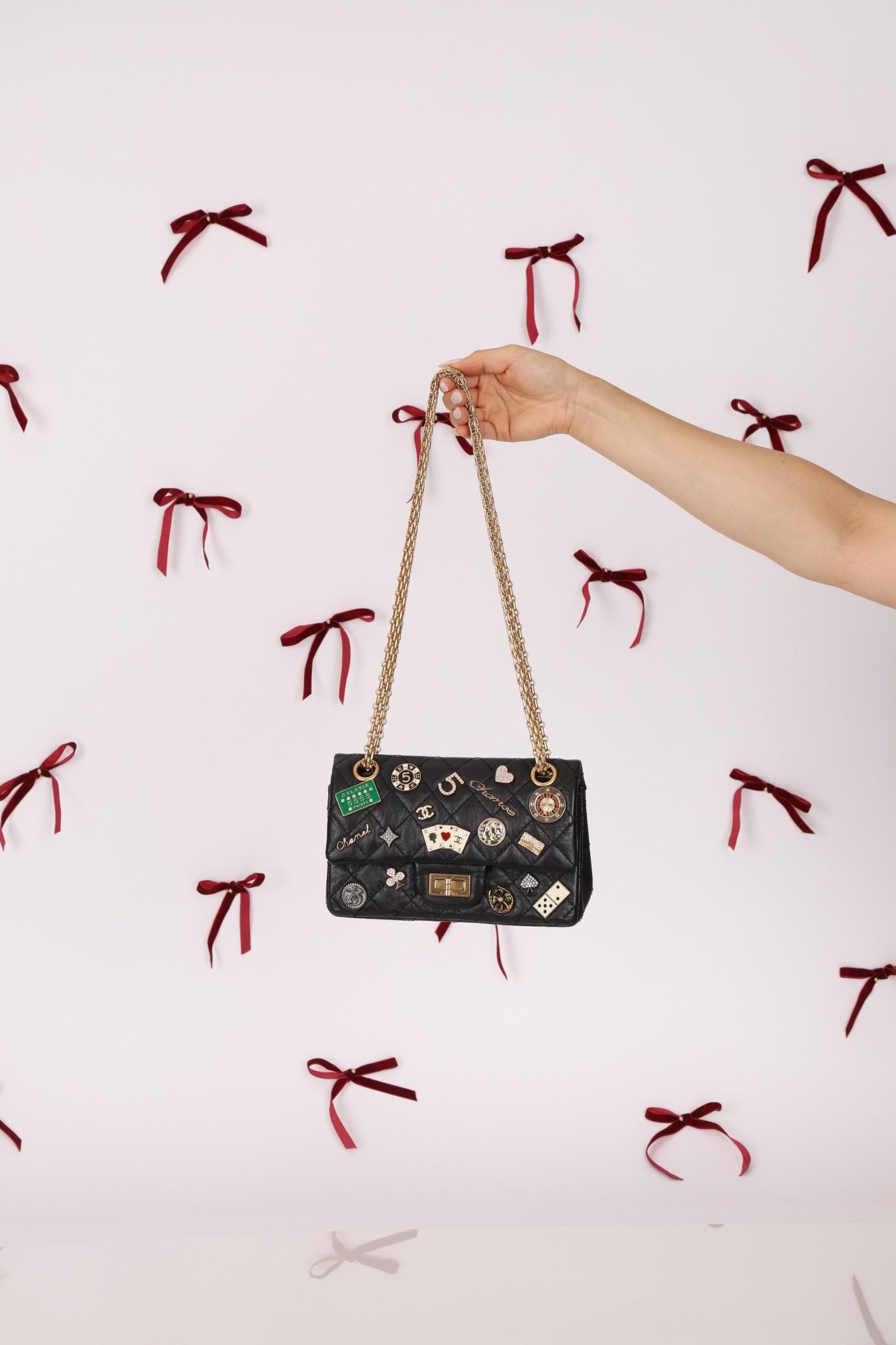 Limited Edition Chanel 2016 Calfskin Casino Lucky Charms 2.55 Reissue 224 Flap Bag - FashioNica