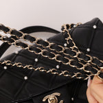 Limited Edition Chanel 2019 Medium Lambskin Pearl Quilted Flap Bag - FashioNica