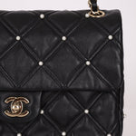 Limited Edition Chanel 2019 Medium Lambskin Pearl Quilted Flap Bag - FashioNica