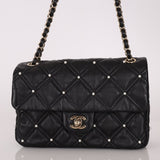 Limited Edition Chanel 2019 Medium Lambskin Pearl Quilted Flap Bag - FashioNica