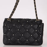 Limited Edition Chanel 2019 Medium Lambskin Pearl Quilted Flap Bag - FashioNica