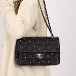 Limited Edition Chanel 2019 Medium Lambskin Pearl Quilted Flap Bag - FashioNica