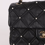 Limited Edition Chanel 2019 Medium Lambskin Pearl Quilted Flap Bag - FashioNica