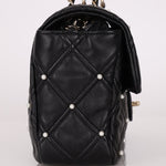 Limited Edition Chanel 2019 Medium Lambskin Pearl Quilted Flap Bag - FashioNica