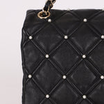 Limited Edition Chanel 2019 Medium Lambskin Pearl Quilted Flap Bag - FashioNica