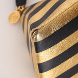 Limited Edition Chanel 2019 Metallic Lambskin Pyramid Kheops Pyramid Wristlet - FashioNica