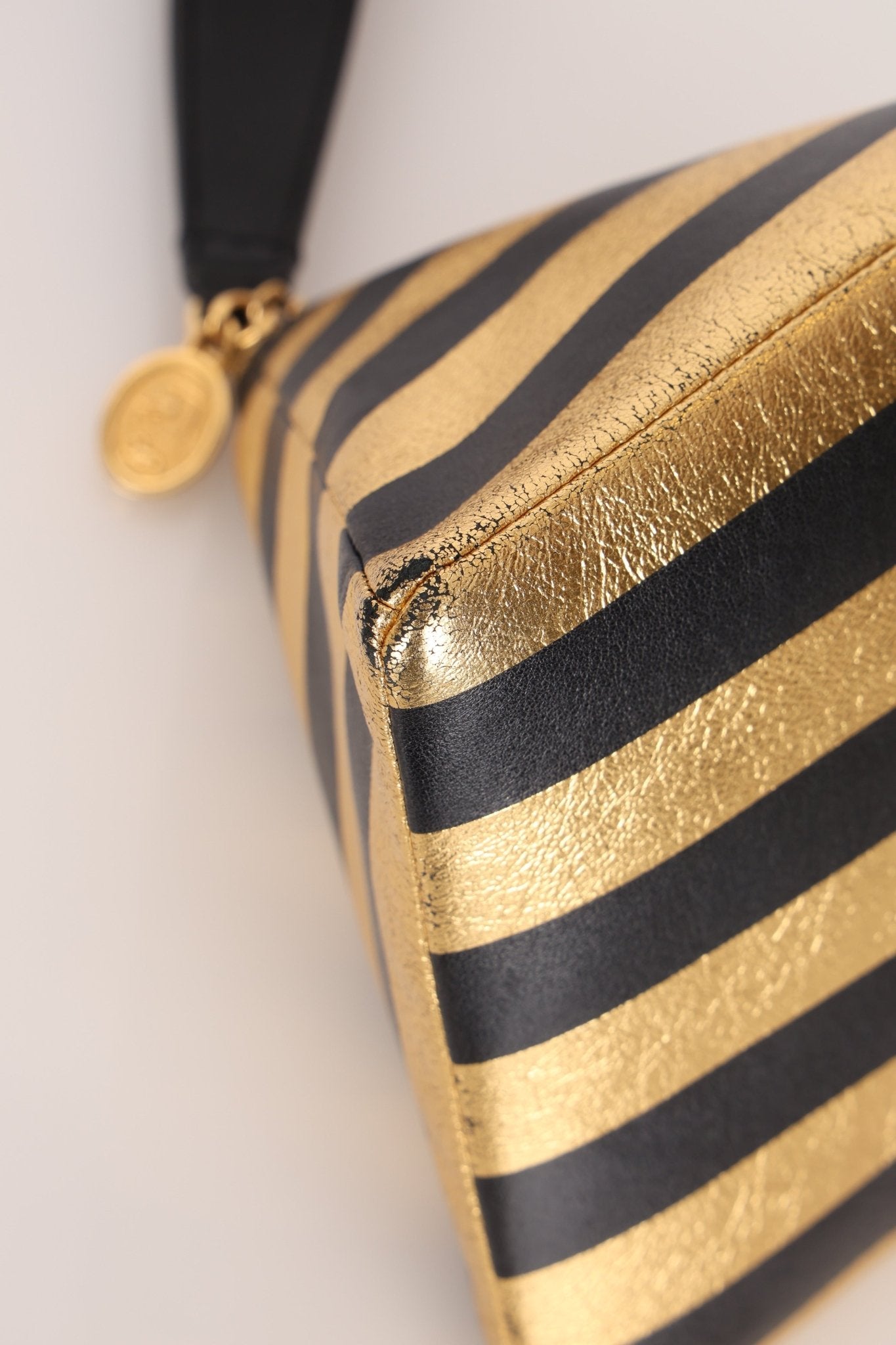 Limited Edition Chanel 2019 Metallic Lambskin Pyramid Kheops Pyramid Wristlet - FashioNica