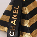 Limited Edition Chanel 2019 Metallic Lambskin Pyramid Kheops Pyramid Wristlet - FashioNica