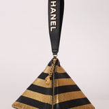 Limited Edition Chanel 2019 Metallic Lambskin Pyramid Kheops Pyramid Wristlet - FashioNica